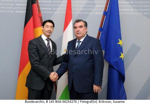 Tadschikischer Präsident Rahmon in Berlin 2011