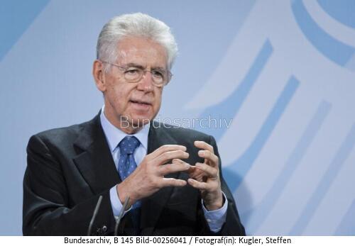 Italienischer Ministerpräsident Monti in Berlin 2012