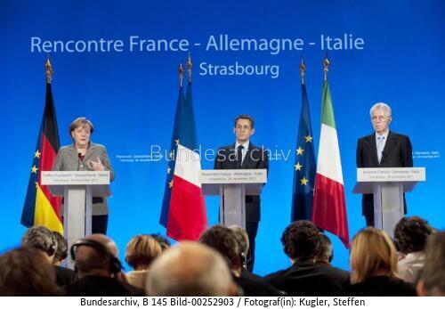 Bundeskanzlerin Merkel in Frankreich 2011