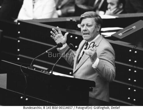 Bundestagssitzung 1975 / Erklärung zur KSZE / Bundeskanzler Schmidt