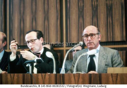 StS Rüdiger von Wechmar und Armin Grünewald 1974