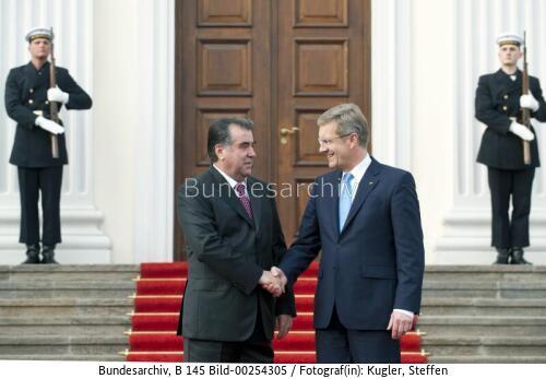Tadschikischer Präsident Rahmon in Berlin 2011
