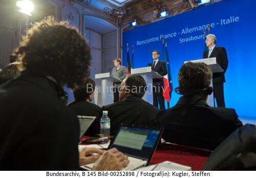 Bundeskanzlerin Merkel in Frankreich 2011