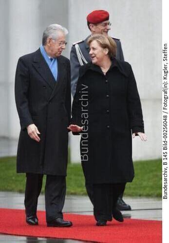 Italienischer Ministerpräsident Monti in Berlin 2012