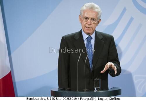Italienischer Ministerpräsident Monti in Berlin 2012