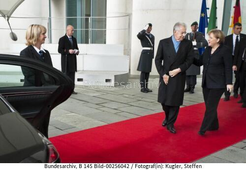 Italienischer Ministerpräsident Monti in Berlin 2012