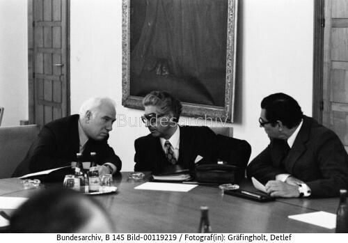 BM Arendt, BM Jahn und BM Maihofer 1974