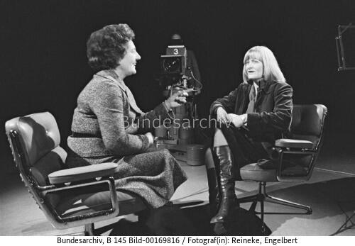 Bonn, Interview Marie Schlei durch Alice Schwarzer