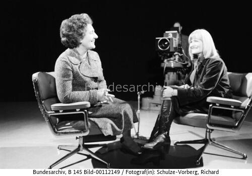 Bonn, Interview Marie Schlei durch Alice Schwarzer