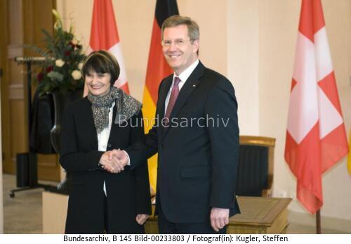 Schweizerische Bundespräsidentin Calmy-Rey in Berlin 2011