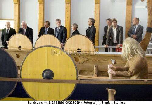 Bundespräsident Wulff besucht Wikinger Museum Haithabu 2010