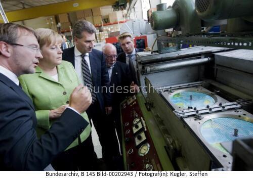 Bundeskanzlerin Merkel besucht Columbus Verlag 2009