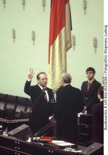 Vereidigung von BM Kurt Gscheidle 1976