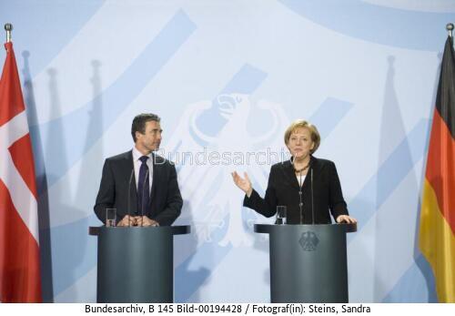 Dänischer Ministerpräsident Fogh Rasmussen in Berlin 2009