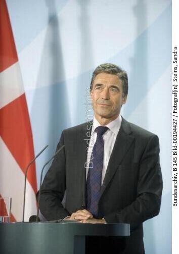 Dänischer Ministerpräsident Fogh Rasmussen in Berlin 2009