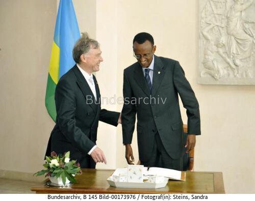 Ruandischer Präsident Kagame in Berlin 2008