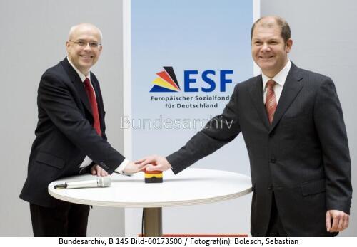 BM Scholz: Freischaltung des Internet-Portals ESF 2008