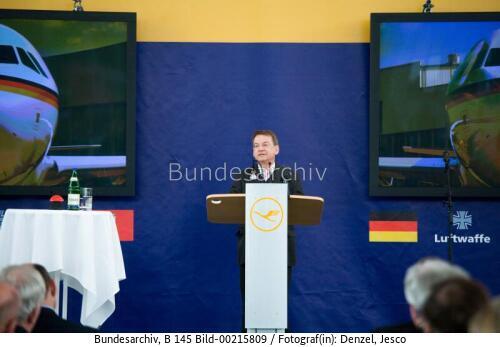 Übergabe des A319 an die Bundeswehr 2010