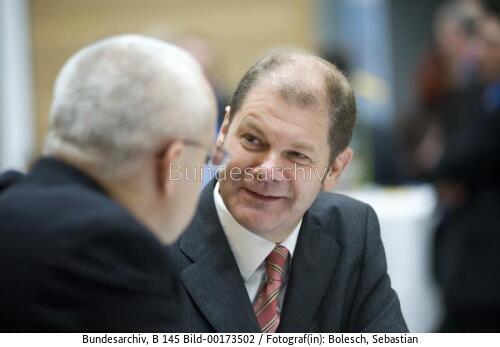 BM Scholz und EU-Kommissar Spidla 2008