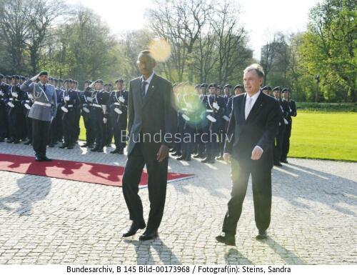 Ruandischer Präsident Kagame in Berlin 2008
