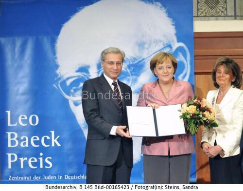 Bundeskanzlerin Merkel erhält Leo-Baeck-Preis 2007