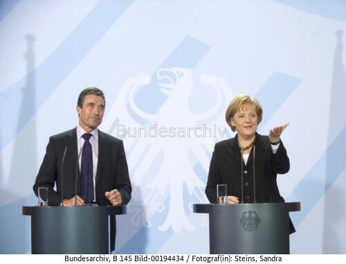 Dänischer Ministerpräsident Fogh Rasmussen in Berlin 2009