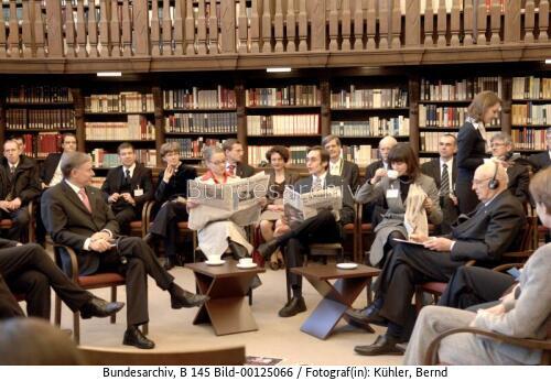 Italienischer Präsident Napolitano in Tübingen 2007