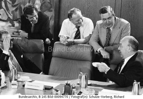 BM Franke, BM Hauff, BM Haack , Wischnewski und Westphal 1979