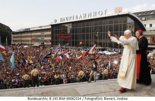 Papst Benedikt XVI. in Köln 2005