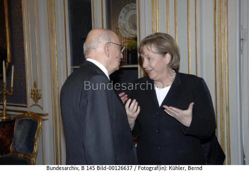 Bundeskanzlerin Merkel in Italien 2007