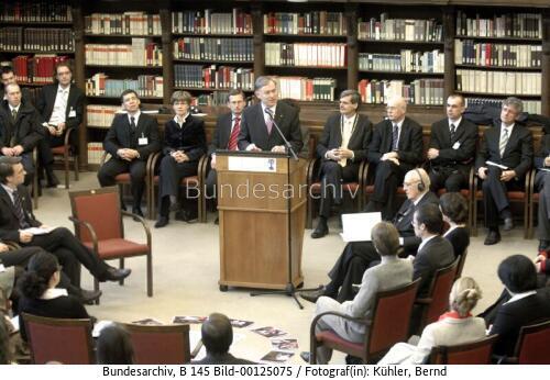 Italienischer Präsident Napolitano in Tübingen 2007