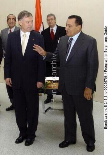 Ägyptischer Präsident Mubarak in Berlin 2004