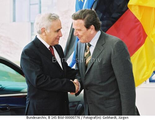 Israelischer Präsident Katsav in Berlin 2004