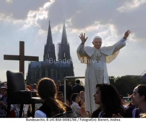 Papst Benedikt XVI. in Köln 2005