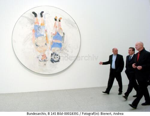 Bundeskanzler Schröder: Ausstellungseröffnung des Künstlers Georg Baselitz