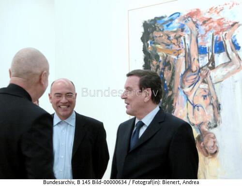 Bundeskanzler Schröder: Ausstellungseröffnung des Künstlers Georg Baselitz