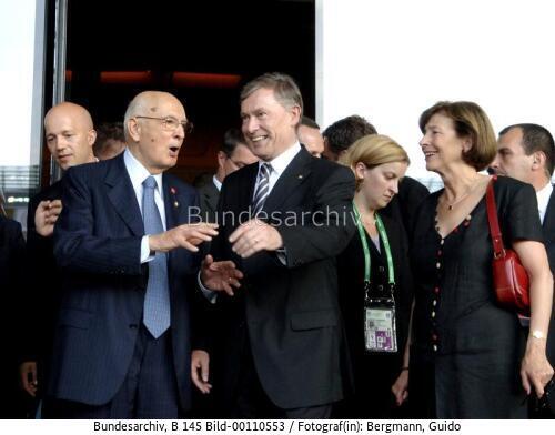 Fußball-WM 2006 in Berlin / Bundespräsident Köhler und italienischer Staatspräsident Napolitano