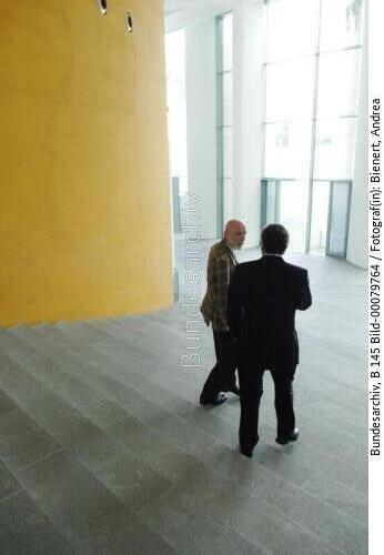 Bundeskanzler Schröder und Markus Lüpertz