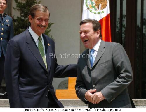Bundeskanzler Schröder in Mexiko 2004