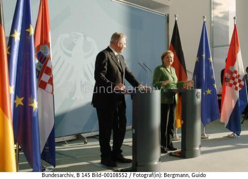 Kroatischer Premierminister Sanader in Berlin 2006