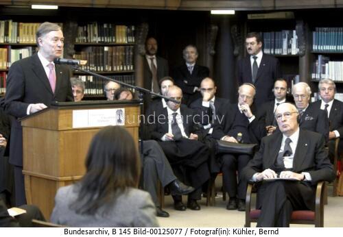 Italienischer Präsident Napolitano in Tübingen 2007