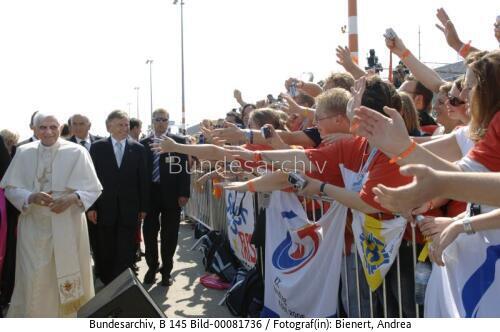 Papst Benedikt XVI. in Köln 2005