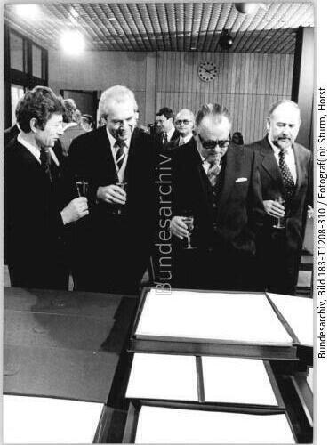 Bonn, Regierungsprotokoll DDR-BRD über Grenzverlauf