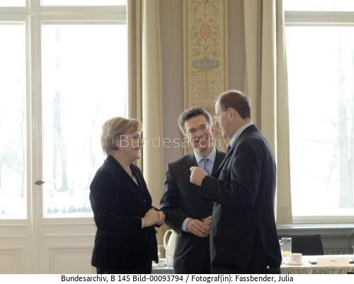 Bundeskanzlerin Merkel, BM de Maizière, BM Steinbrück 2006