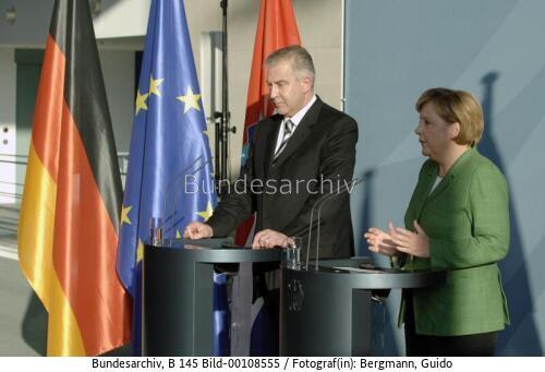 Kroatischer Premierminister Sanader in Berlin 2006