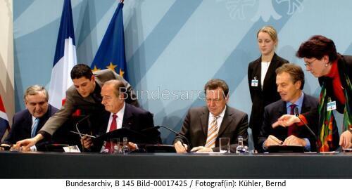Deutsch-französisch-britischer Gipfel in Berlin 2003