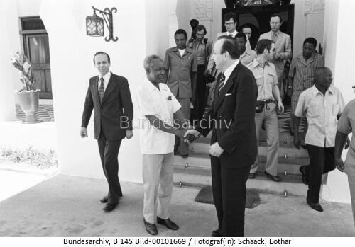 AM Genscher in Tansania 1978 / Afrikareise