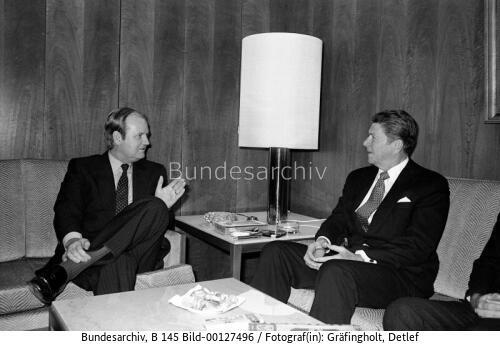 Ex-Gouverneur des US-Staats Kalifornien Reagan in Bonn 1978