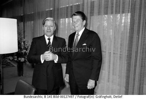 Ex-Gouverneur des US-Staats Kalifornien Reagan in Bonn 1978