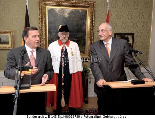 Bundeskanzler Schröder in der Schweiz 2003